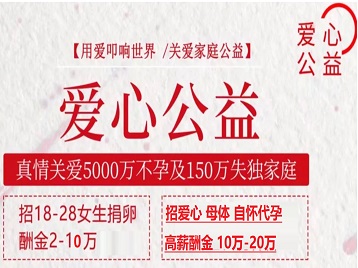 枣强捐卵助孕生子 爱心志愿者招募